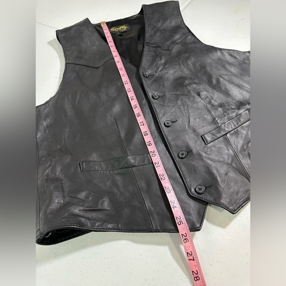 Scully Genuine Leather Western Vest Black - Picture 6 of 11
